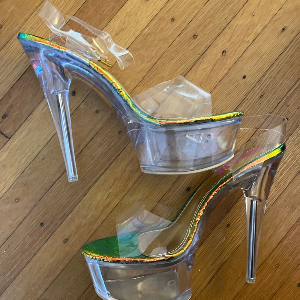 Brand New 6” Golden Bulls Stripper Heels Size 9